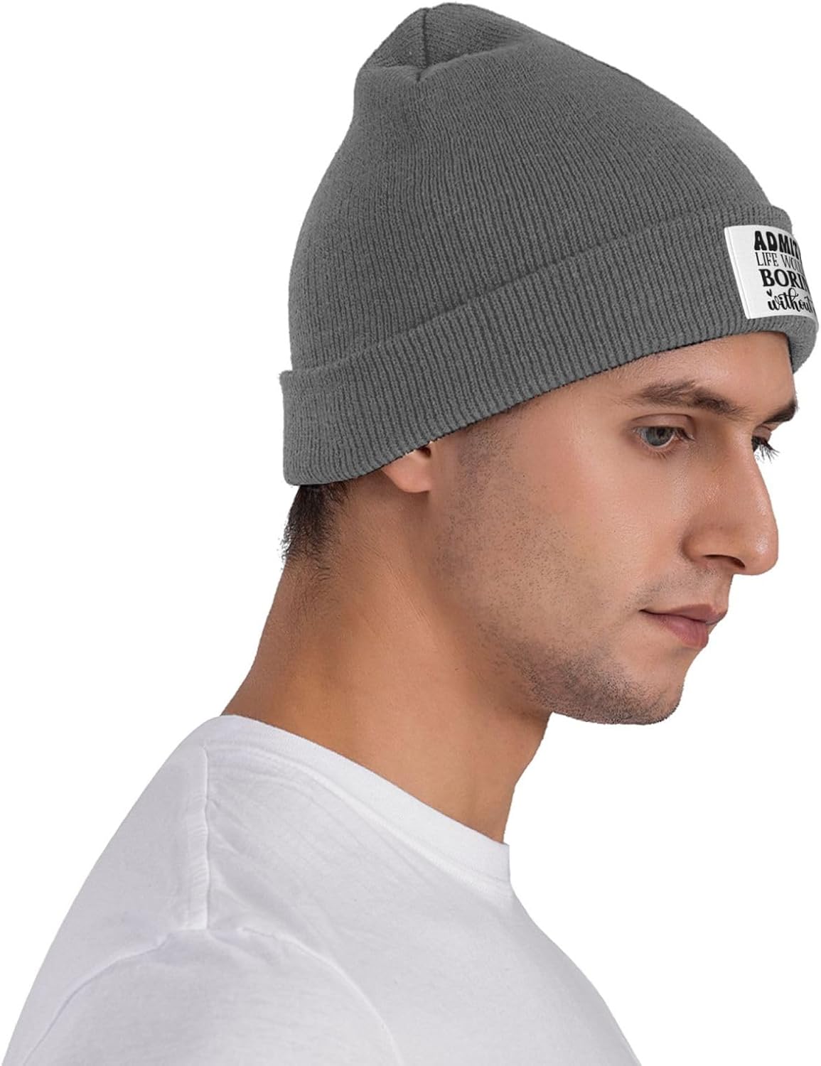 Admit It Life Would Be Boring Without Me Winter Knitted Hat