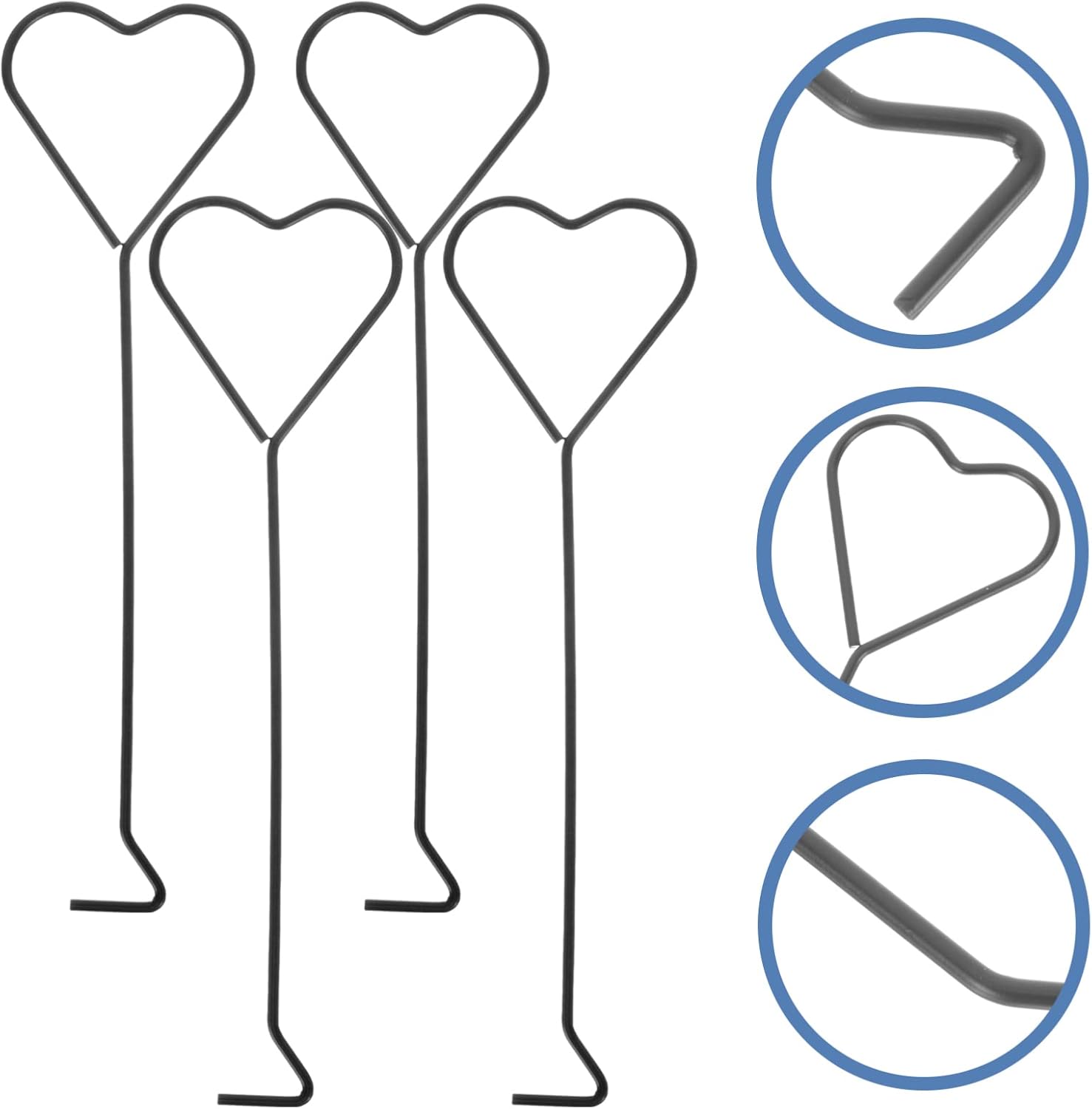 Hemoton 4pcs Heart Candle Wick Dippers