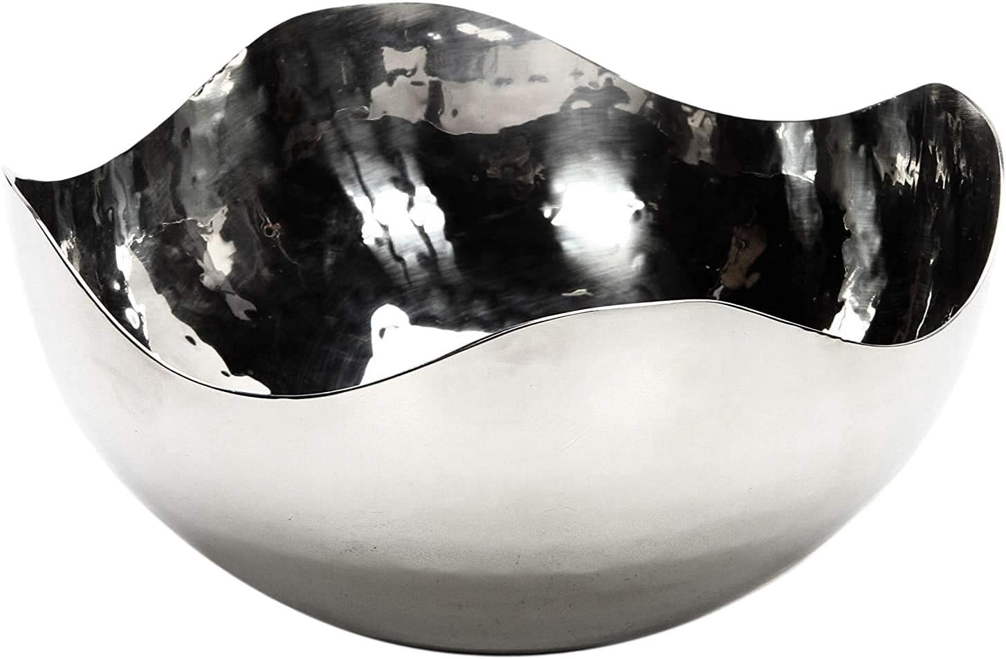 Hosley 575 Inch Silver Metal Decorative Bowl