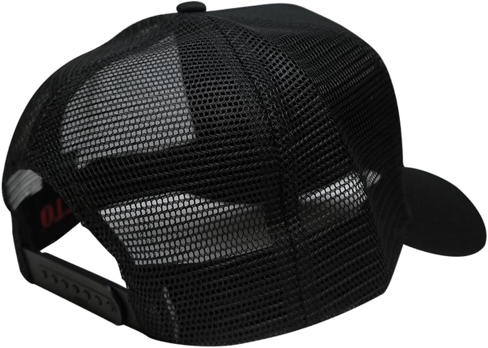AC Racing USA American Flag Snapback Trucker Cap Black