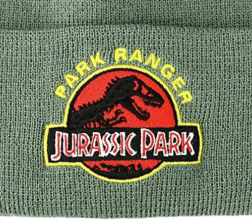Bioworld Jurassic Park Ranger Logo Cuff Beanie