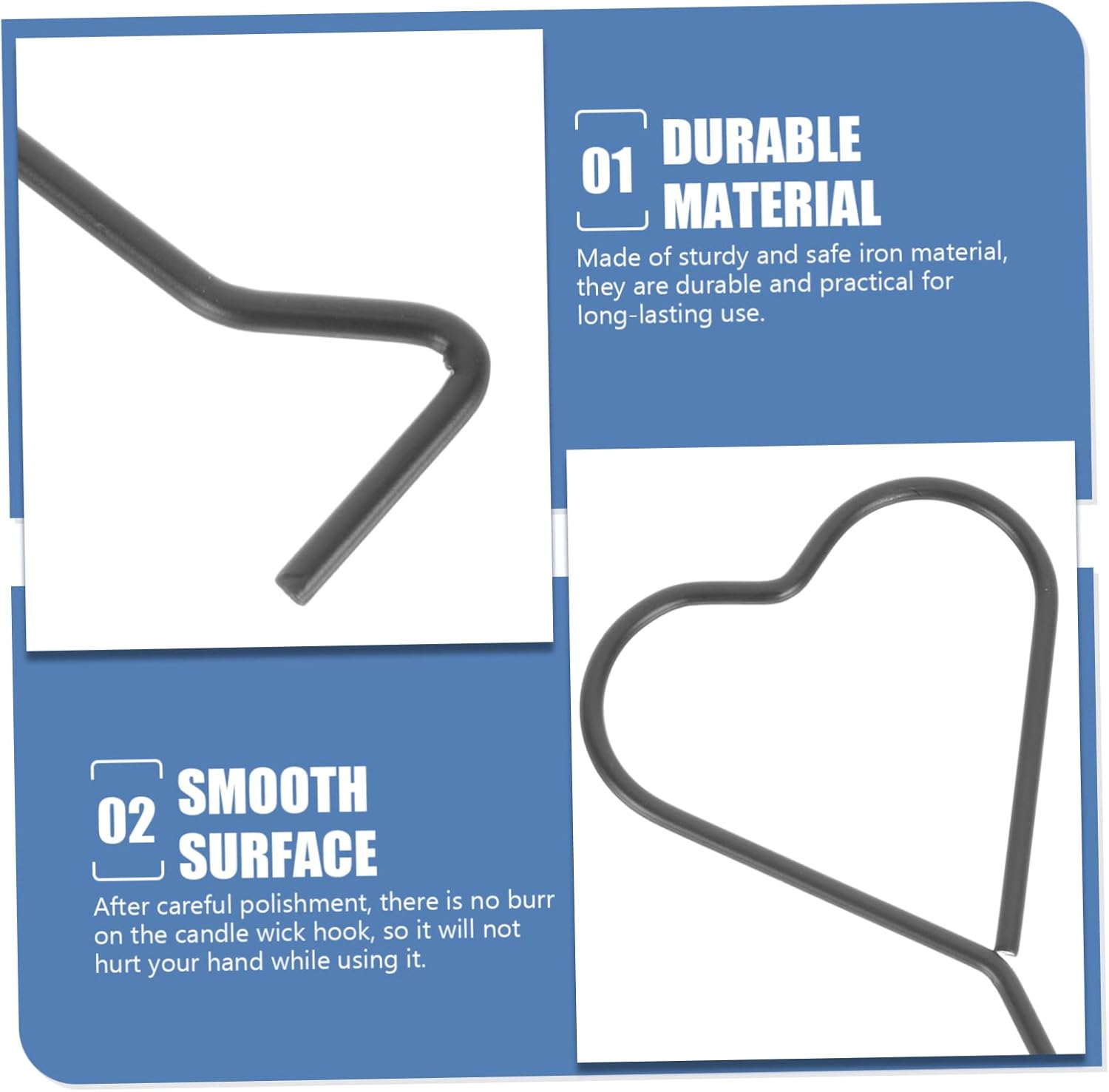 Alipis Heart-Shaped Candle Wick Trimmer Hook