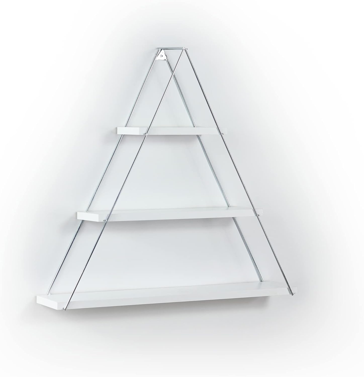 Rustic Metal Bracket Triangle Shelf for Books