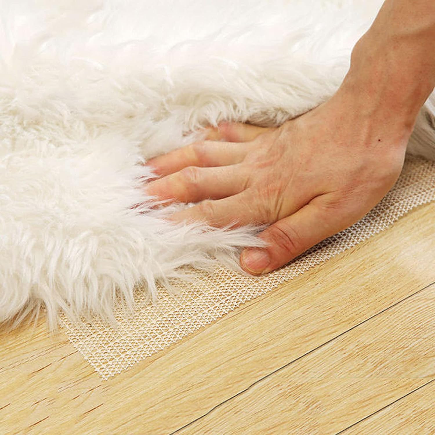 Xrrxy Non-Slip Rug Pad Liner 3x5 Ft PVC