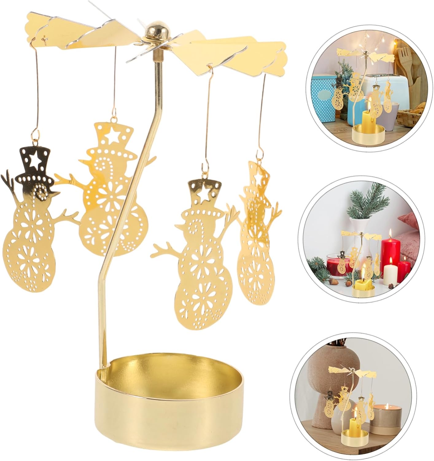 Garneck Spinning Windmill Candle Holder for Home Decor 1