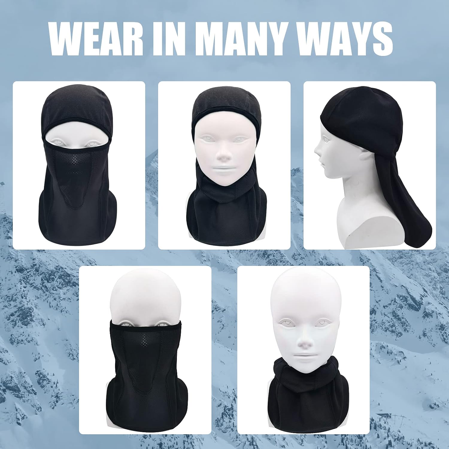 Outrip Breathable Kids Balaclava Ski Mask 2 Pack
