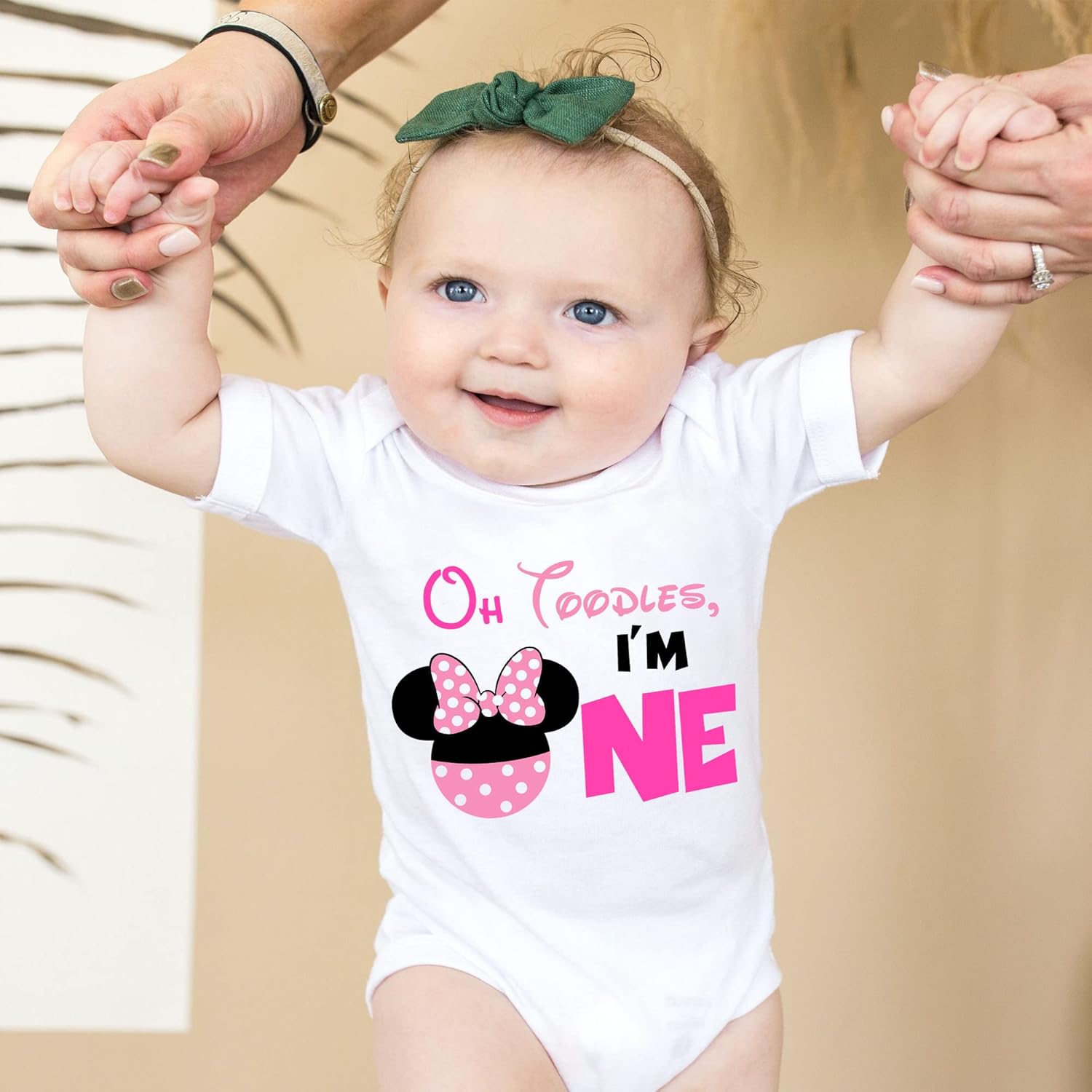 Minnie Birthday Bodysuit for 12-Month Baby Girl