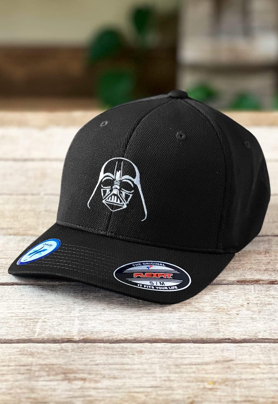 SW Vader Helmet Embroidered Flexfit Cool Dry Sport Cap