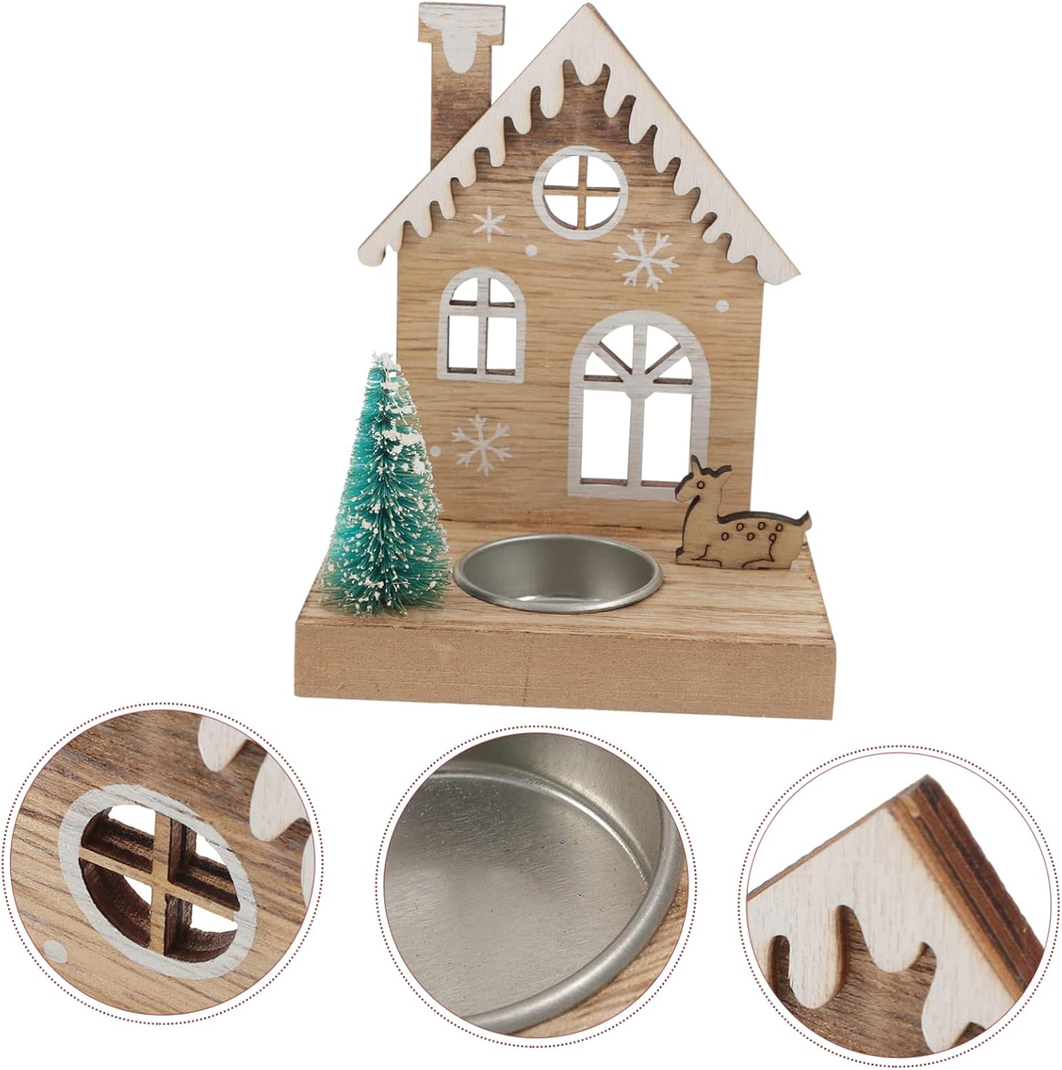 GARVALON Vintage Deer Tea Light Candle Holder