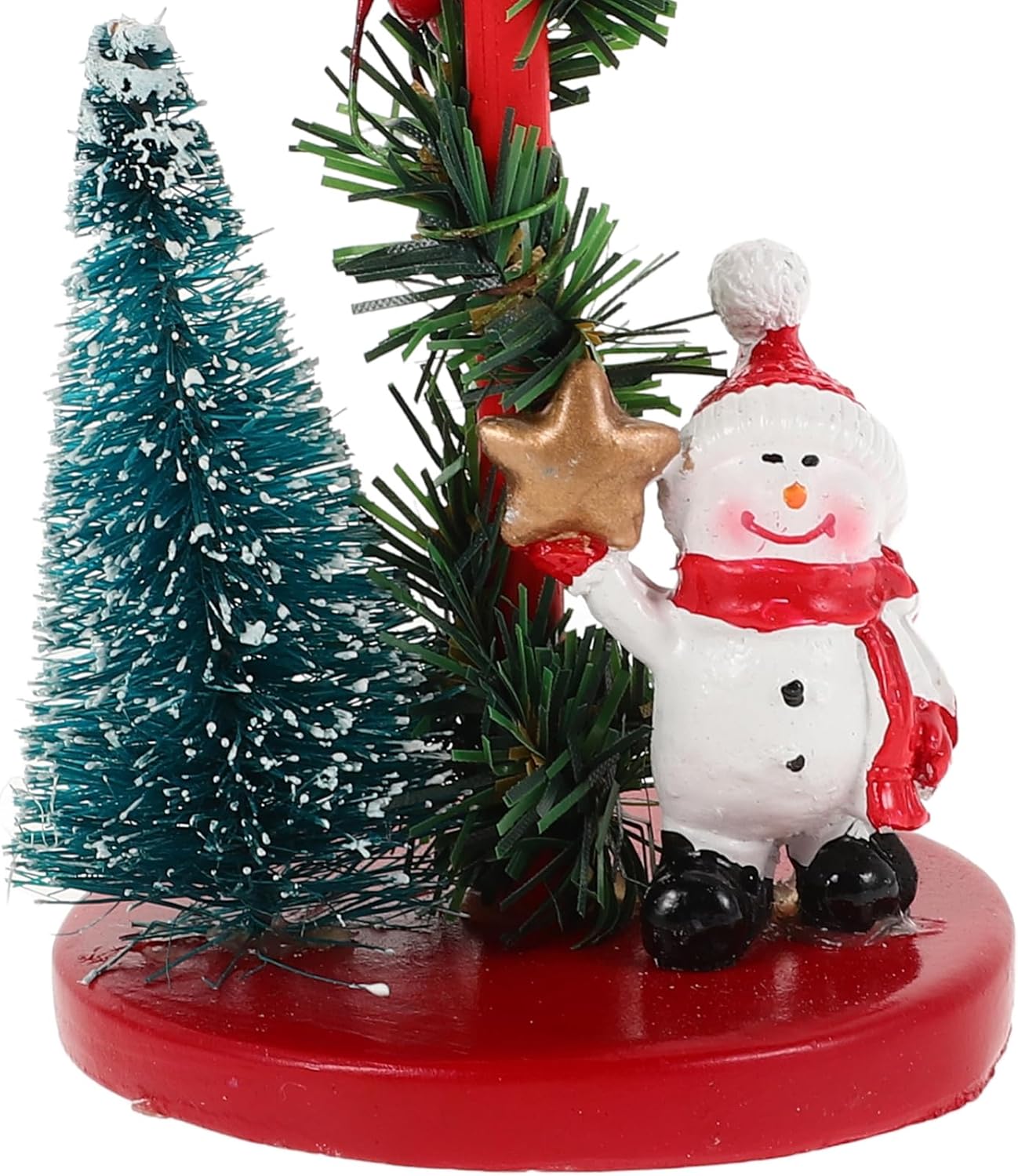 Exquisite Resin Snowman Candle Holder Winter Wedding Decor 1