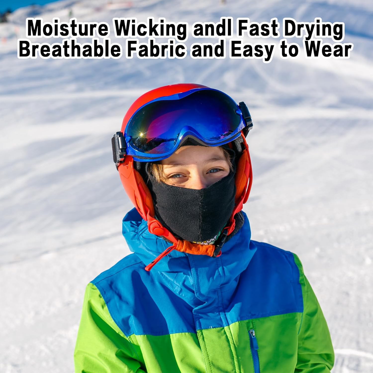Jastore Kids Balaclava Ski Mask Scarf Fleece Gaiter Full Face Mask