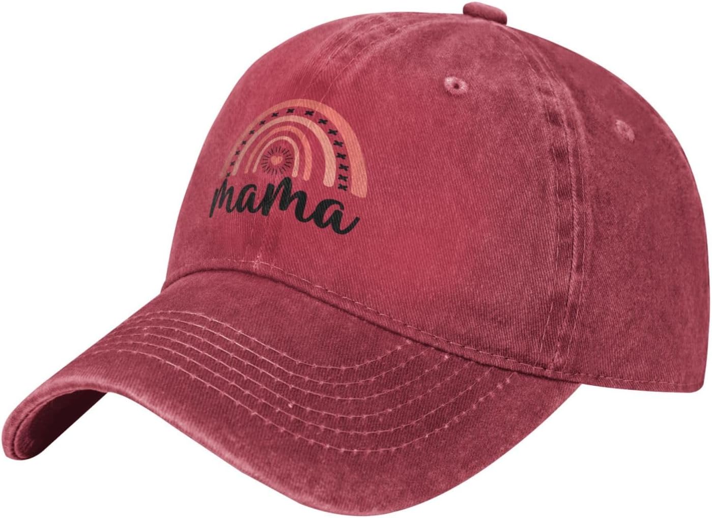 RTATBY Mama Vintage Washed Denim Baseball Cap