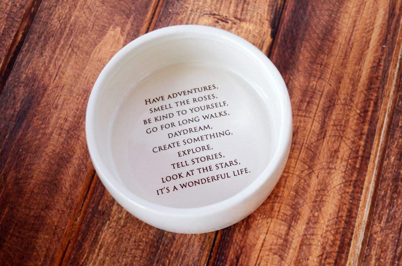 Personalized Baptism Gift Round Keepsake Box with Have Adventures Saying