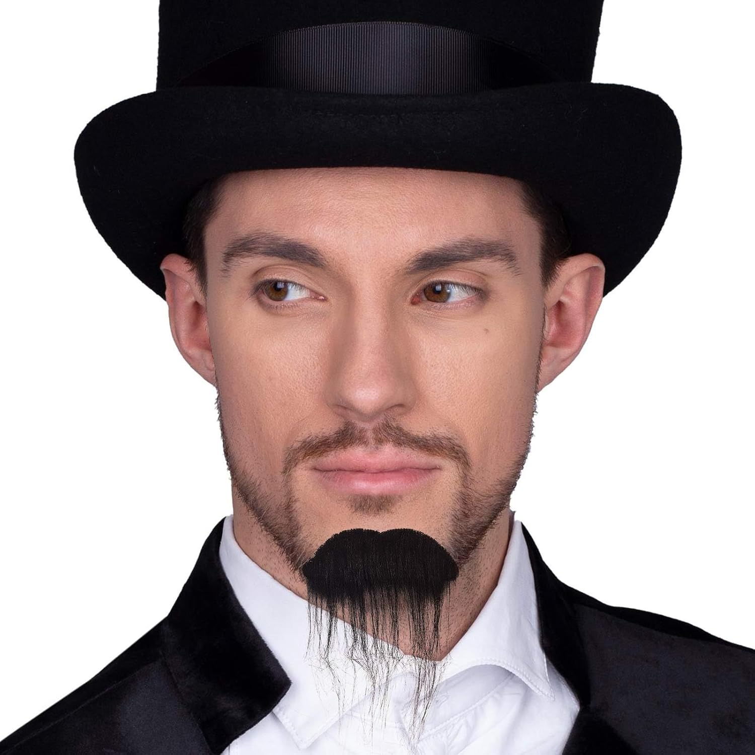 Foryysa Funny Costume Fake Mustache Cosplay Black Facial Hair Accessory