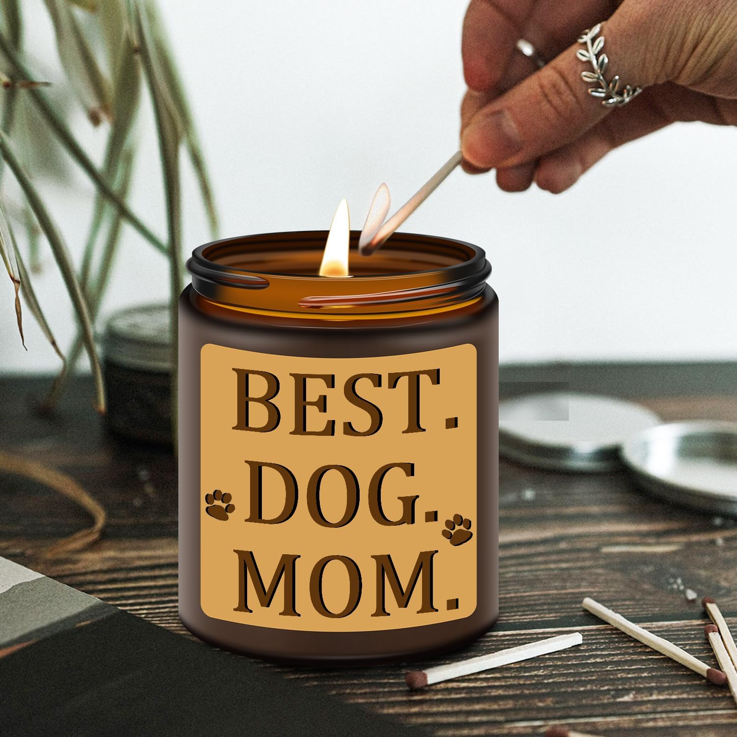 Funny Dog Mom Gifts - Lavender Scented Jar Candles 1