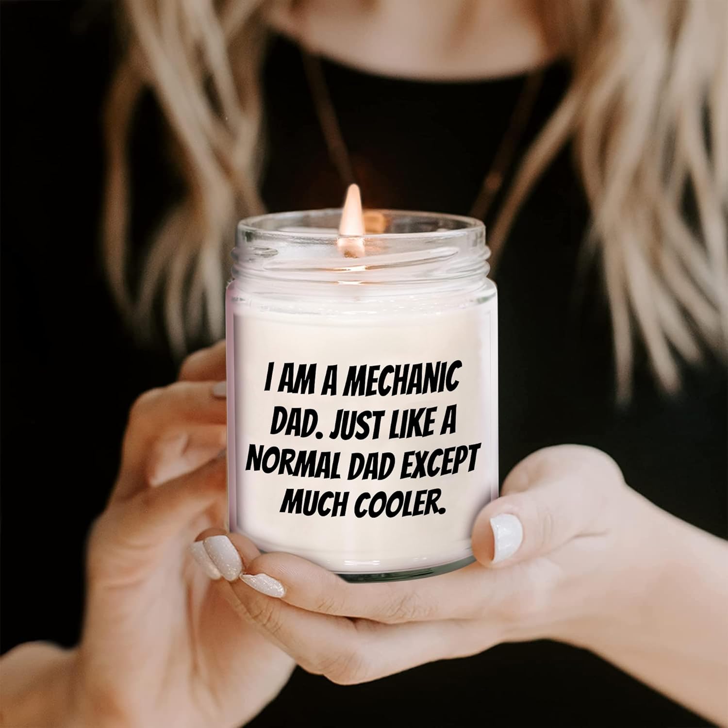 Funny Mechanic Dad Candle 9oz Vanilla Soy 1