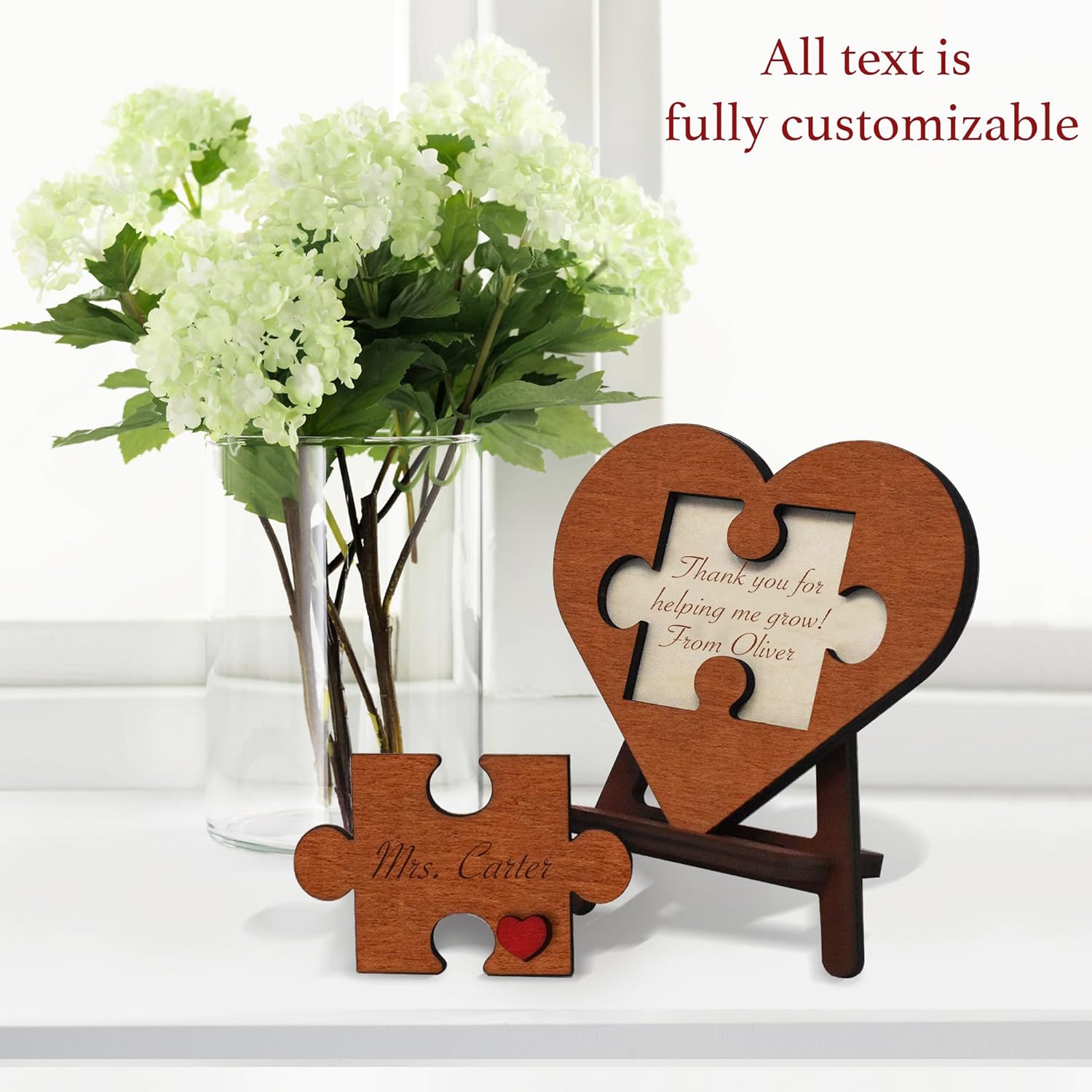 Personalized Thanks for Helping Me Grow Wooden Sign