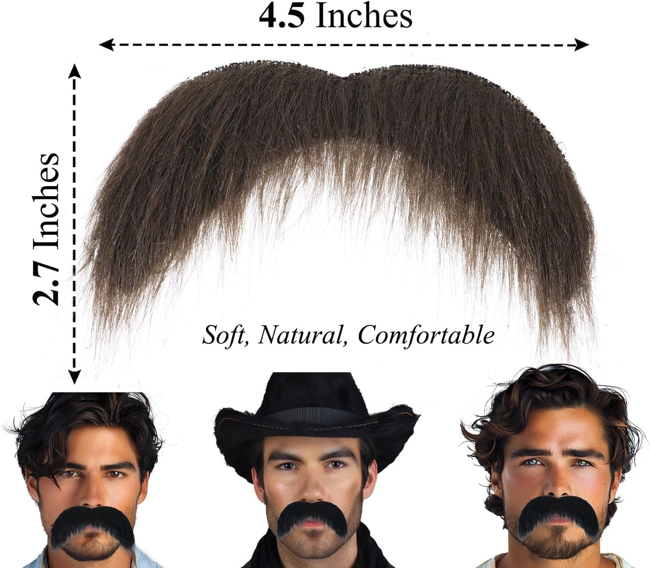 Self Adhesive Fake Mustache for Halloween Costume