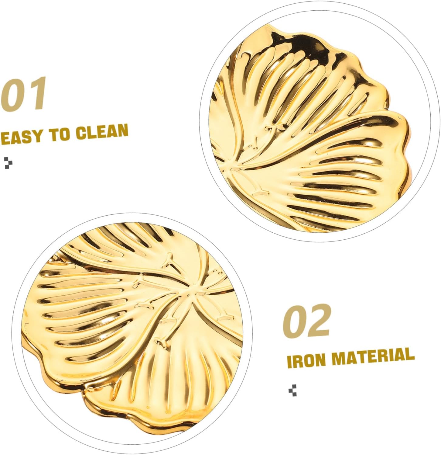 ERINGOGO Modern Decorative Iron Tray for Jewelry and Candy