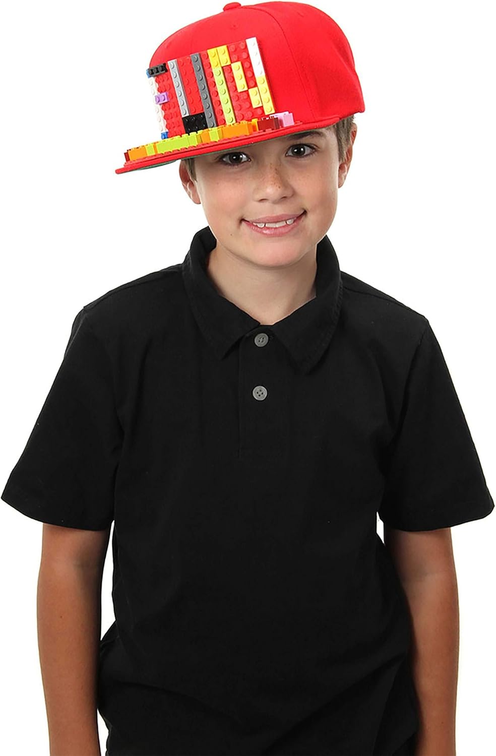 Red Brick Building Block Snapback Hat
