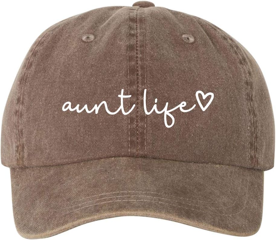 Ameritrends Aunt Life Script Heart Dad Hat Baseball Cap Adjustable
