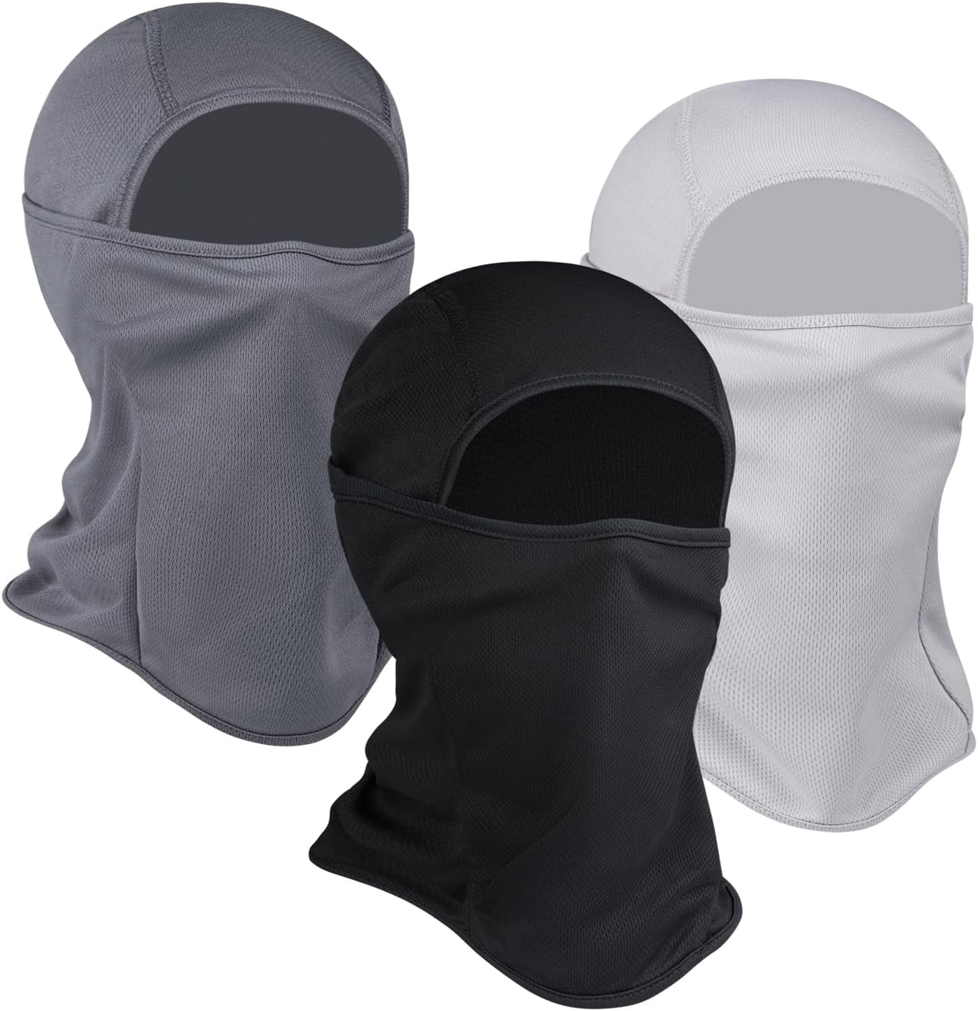 3 Pack Balaclava Ski Masks - UPF 50 Windproof Winter Face Cover