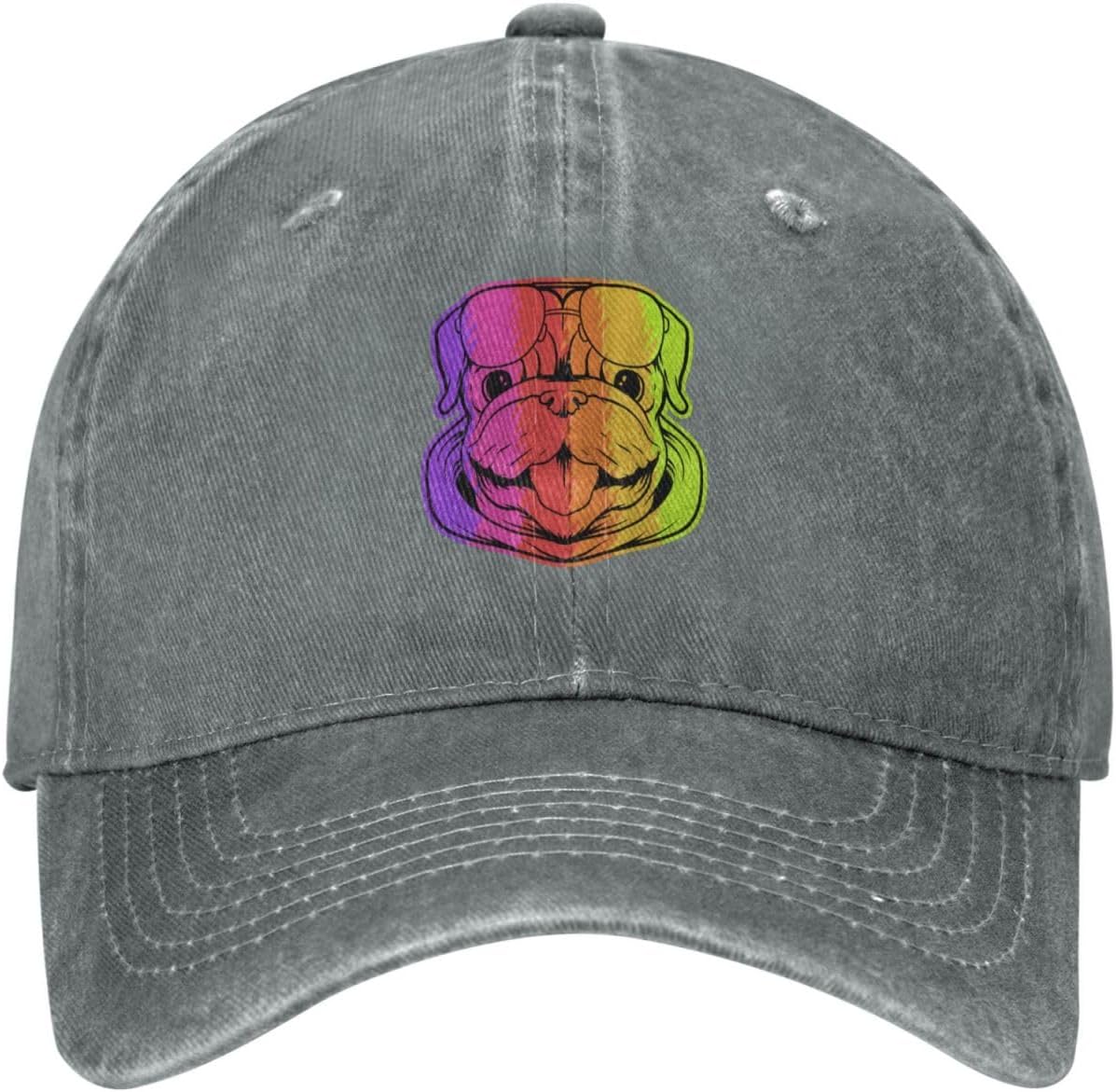 Colorful Dog Baseball Cap for Women Men