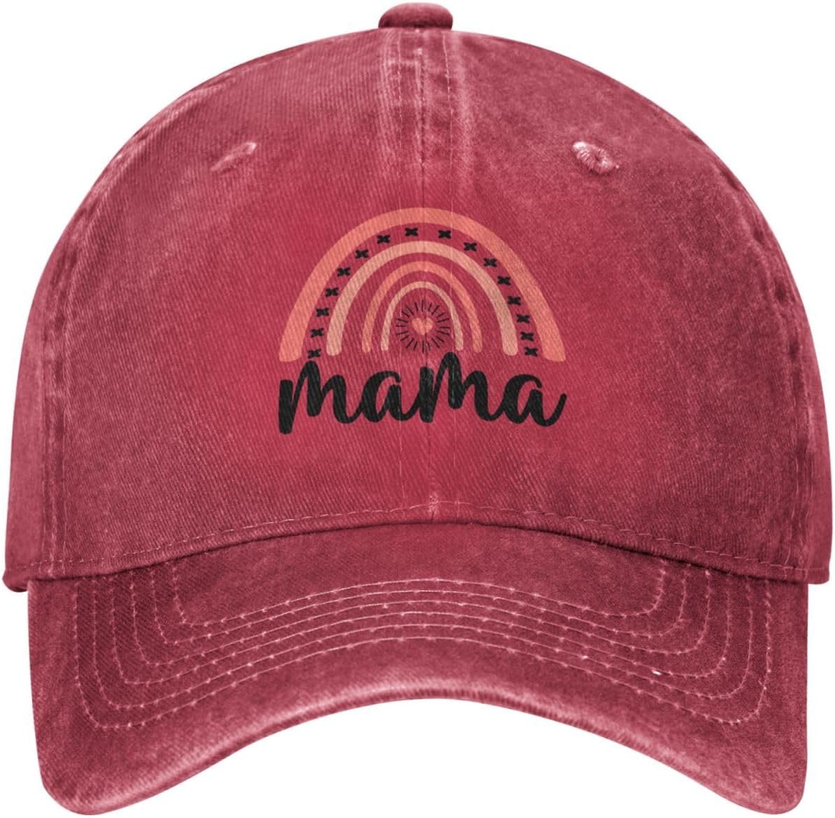 RTATBY Mama Vintage Washed Denim Baseball Cap