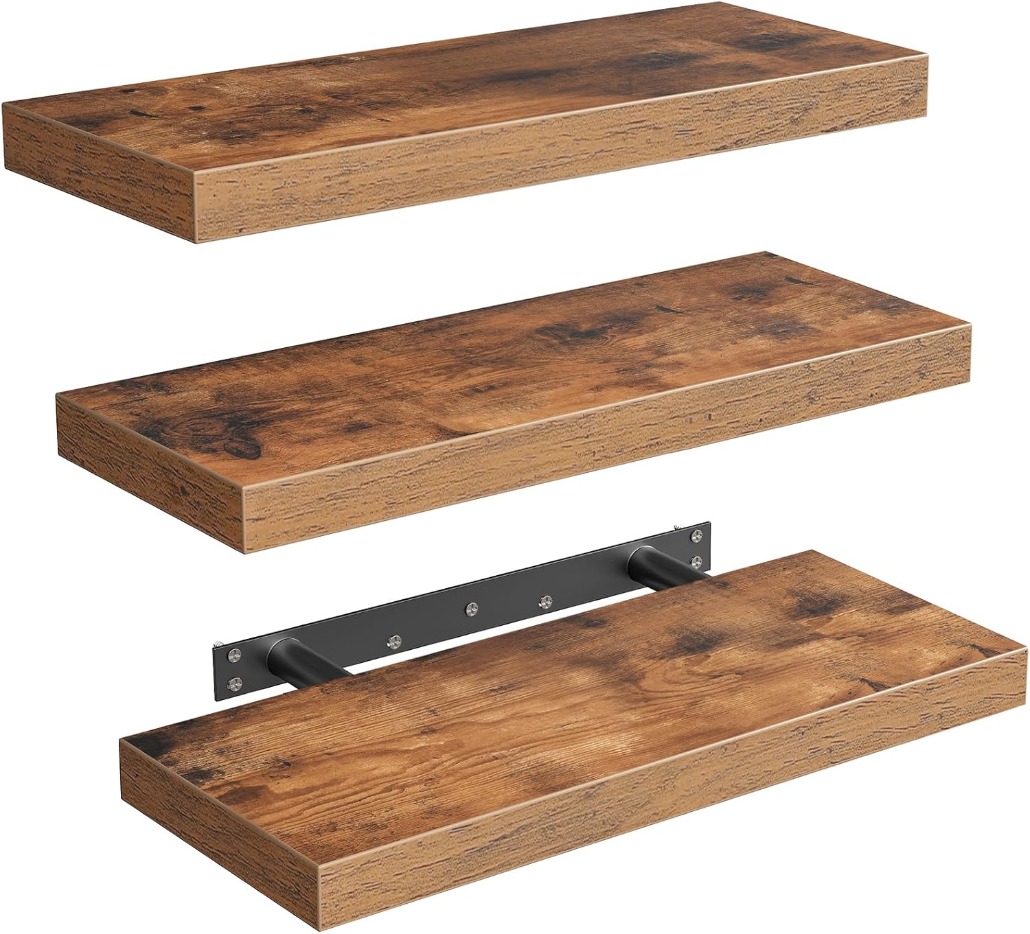 RALGEND Floating Shelves Set of 3 with Invisible Brackets