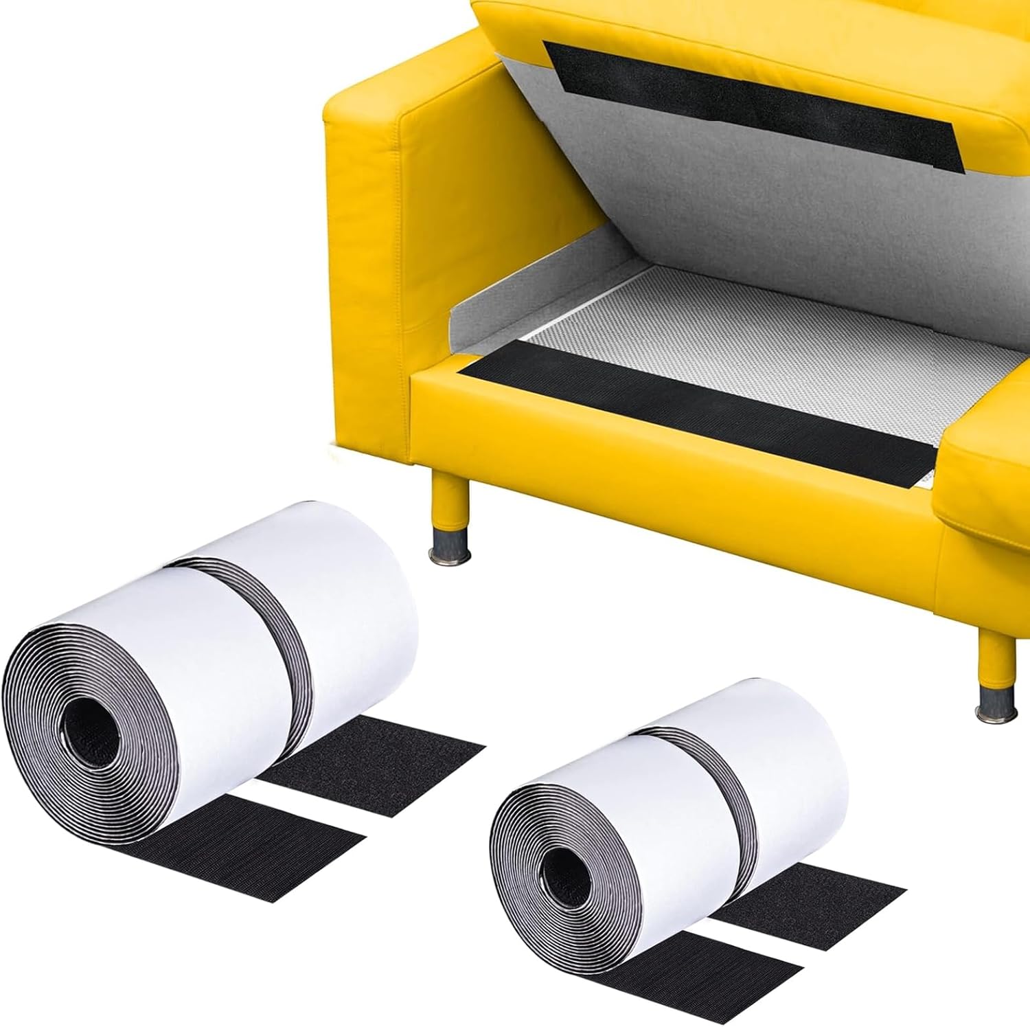 Non Slip Couch Cushion Grips with Hook and Loop Tape