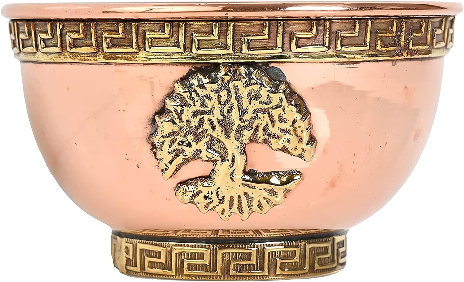 Tree of Life Copper Offering Bowl 3 - New Age Imports Inc