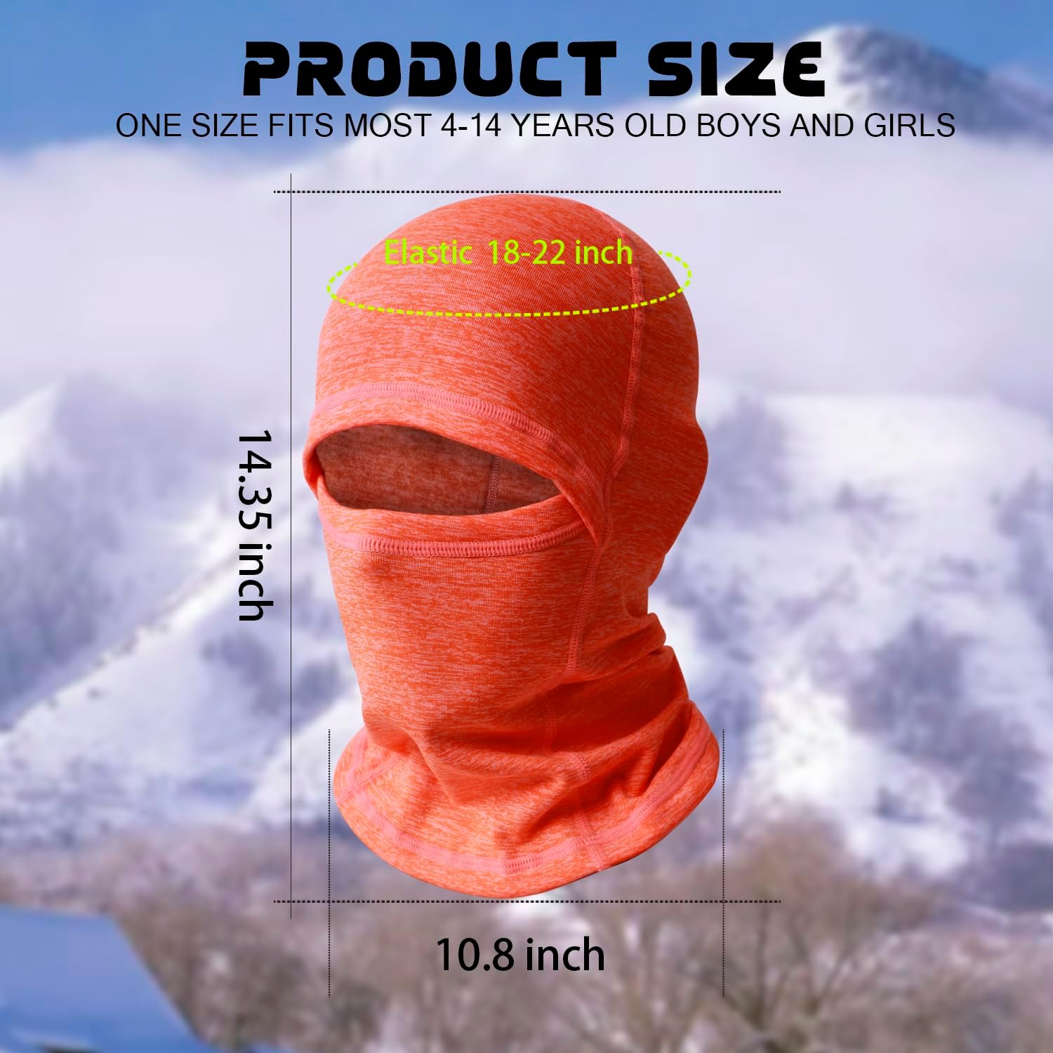 COTEO Kids Windproof Balaclava for Winter Skiing and Cycling