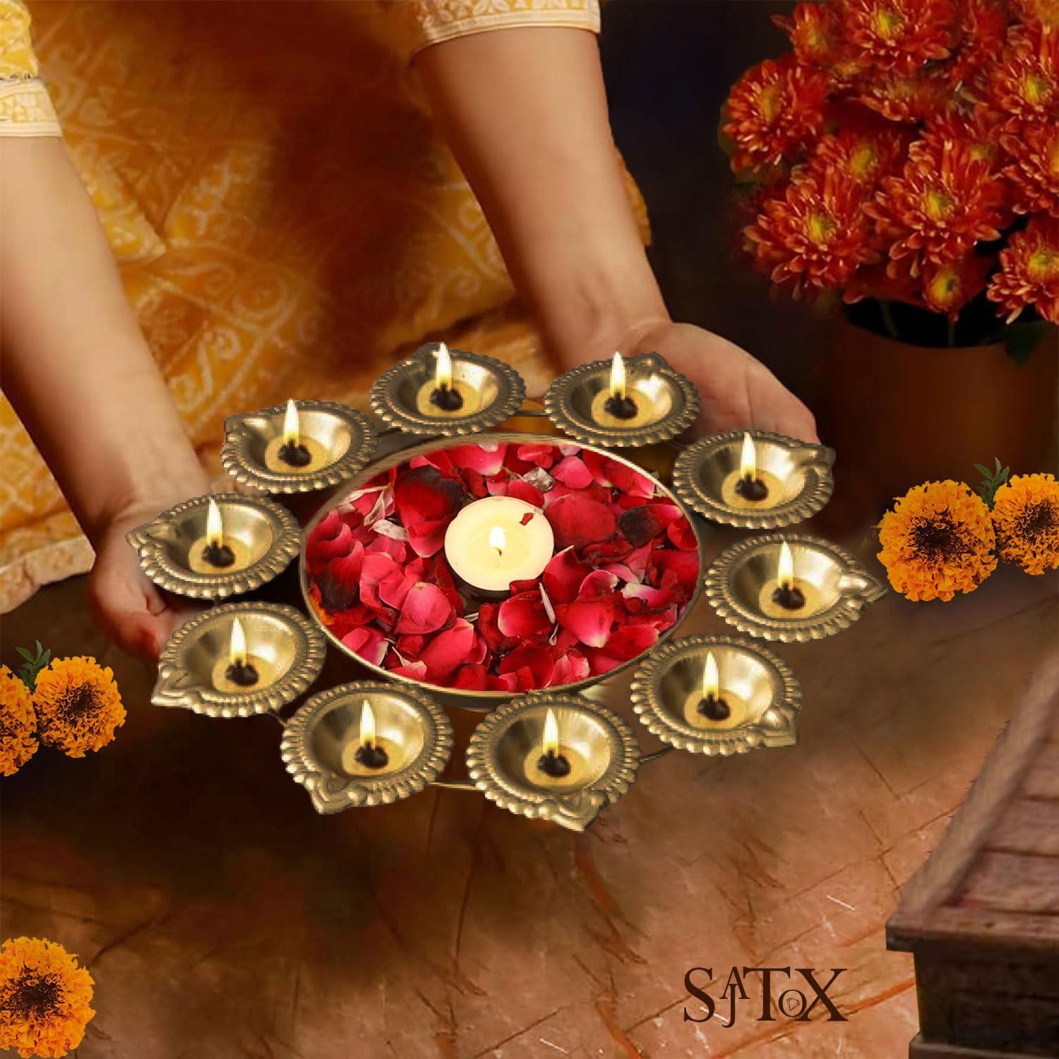 SAJTOX Decorative Urli Bowl 122 Inches 1