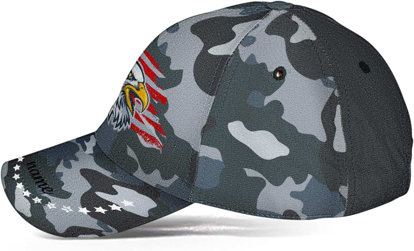 Custom American Flag Baseball Cap for Men 1