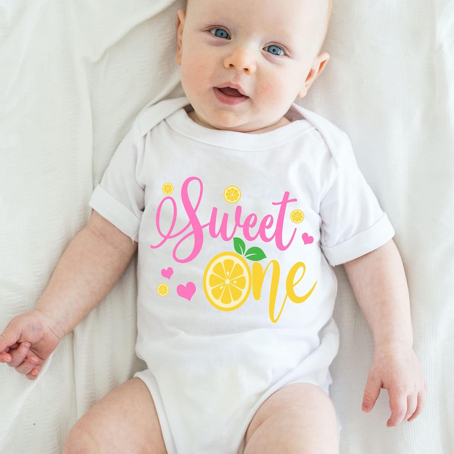 Sweet One 1st Birthday Lemon Shirt for Baby Girl 18M