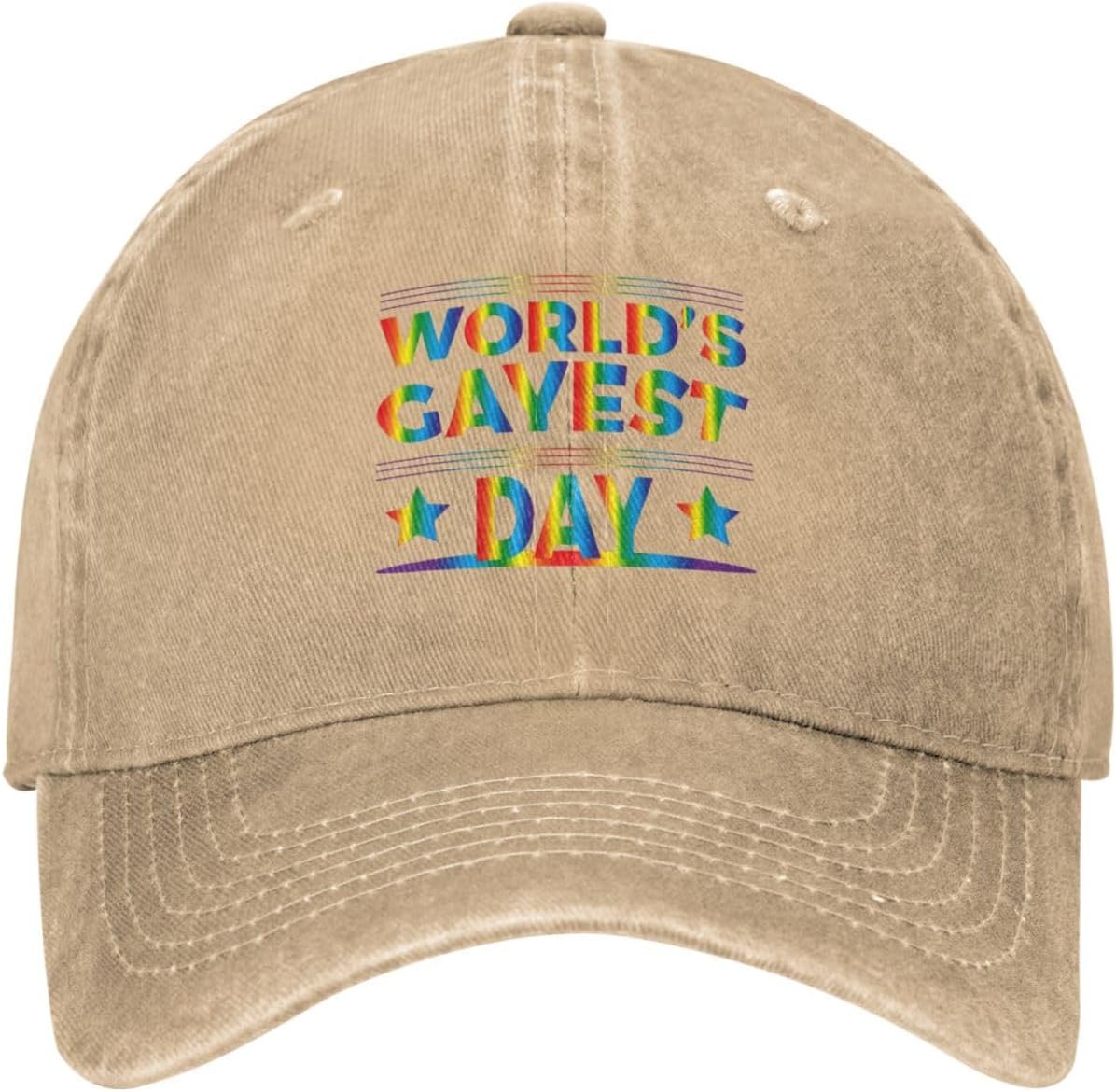 Worlds Gayest Dad Baseball Cap for Men Women 1