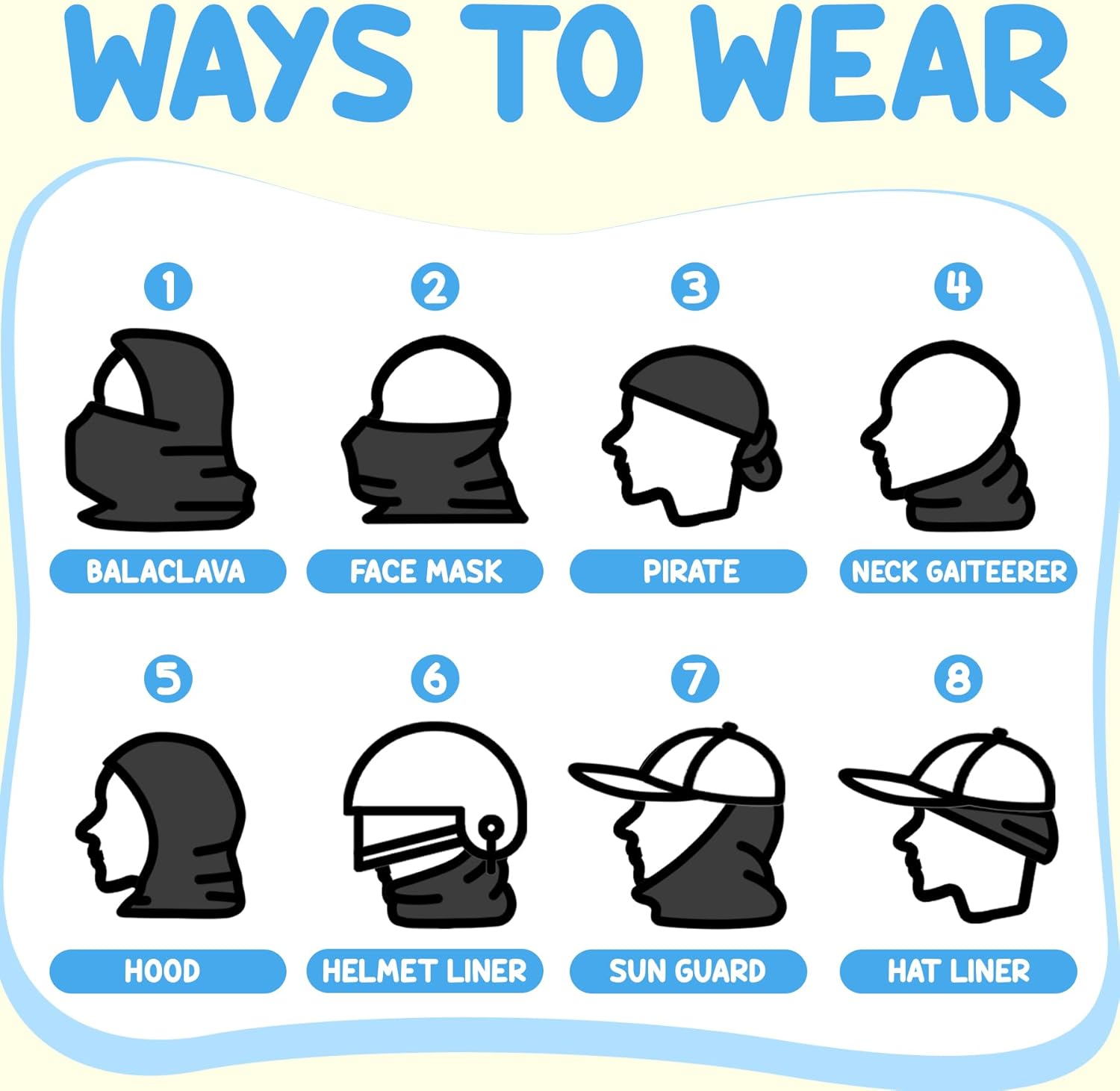 Sukeen Kids UV Balaclava Face Cover for Summer