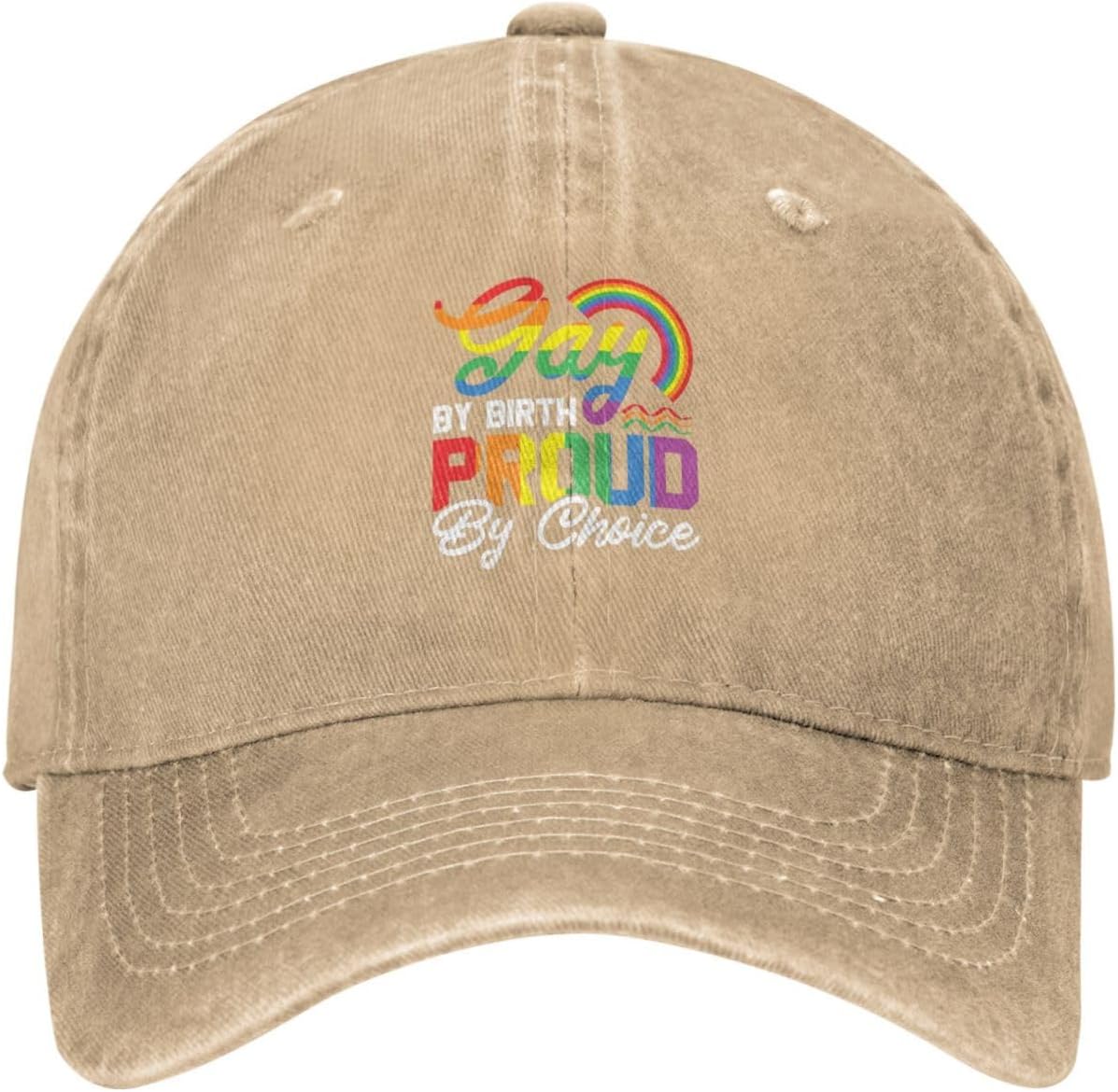 Gay By Birth Proud By Choice Baseball Cap for Men and Women