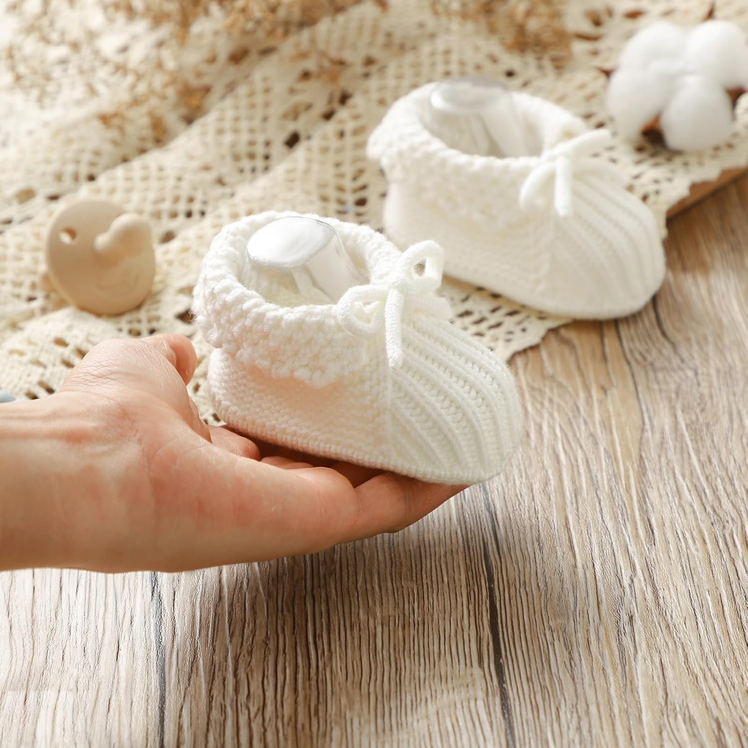Mimixiong Cozy Baby Booties for Newborns