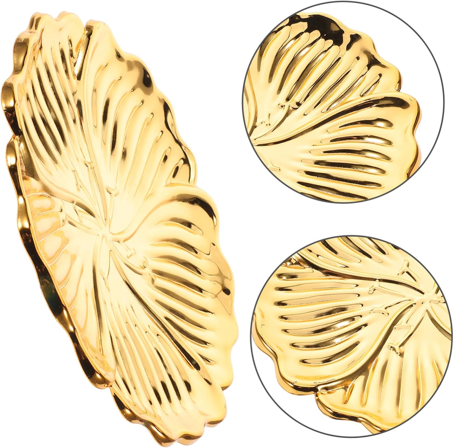 ERINGOGO Modern Decorative Iron Tray for Jewelry and Candy