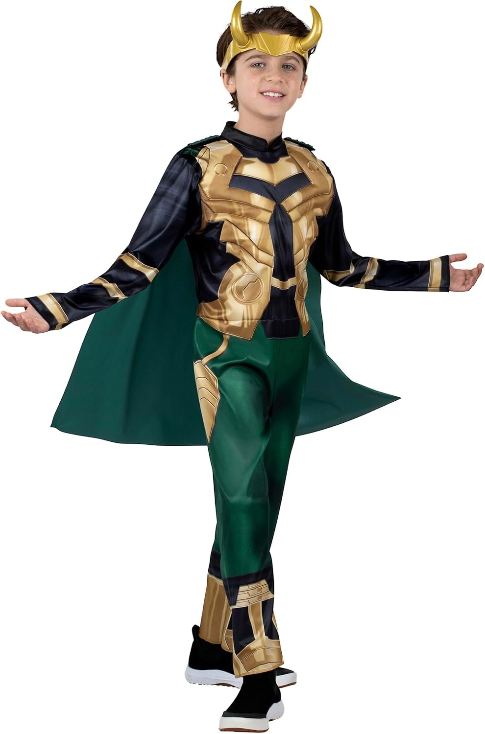 Marvel Loki Youth Halloween Costume Padded Jumpsuit