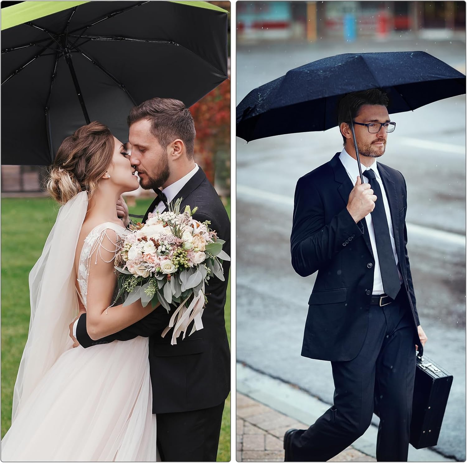 Jexine 6 Pcs Compact Automatic Umbrella Set 1