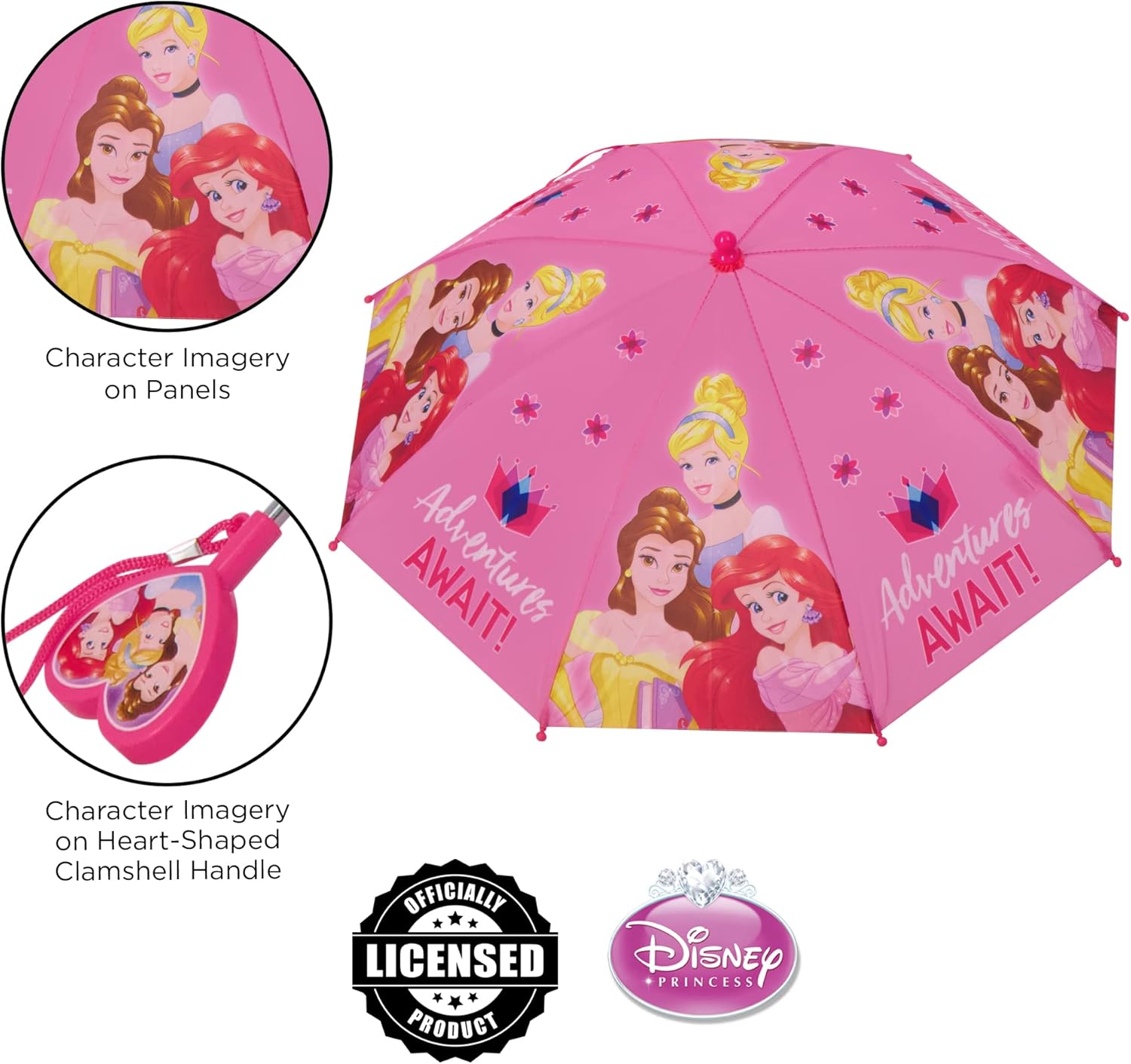Disney Kids Umbrella Frozen Princess Minnie Mouse