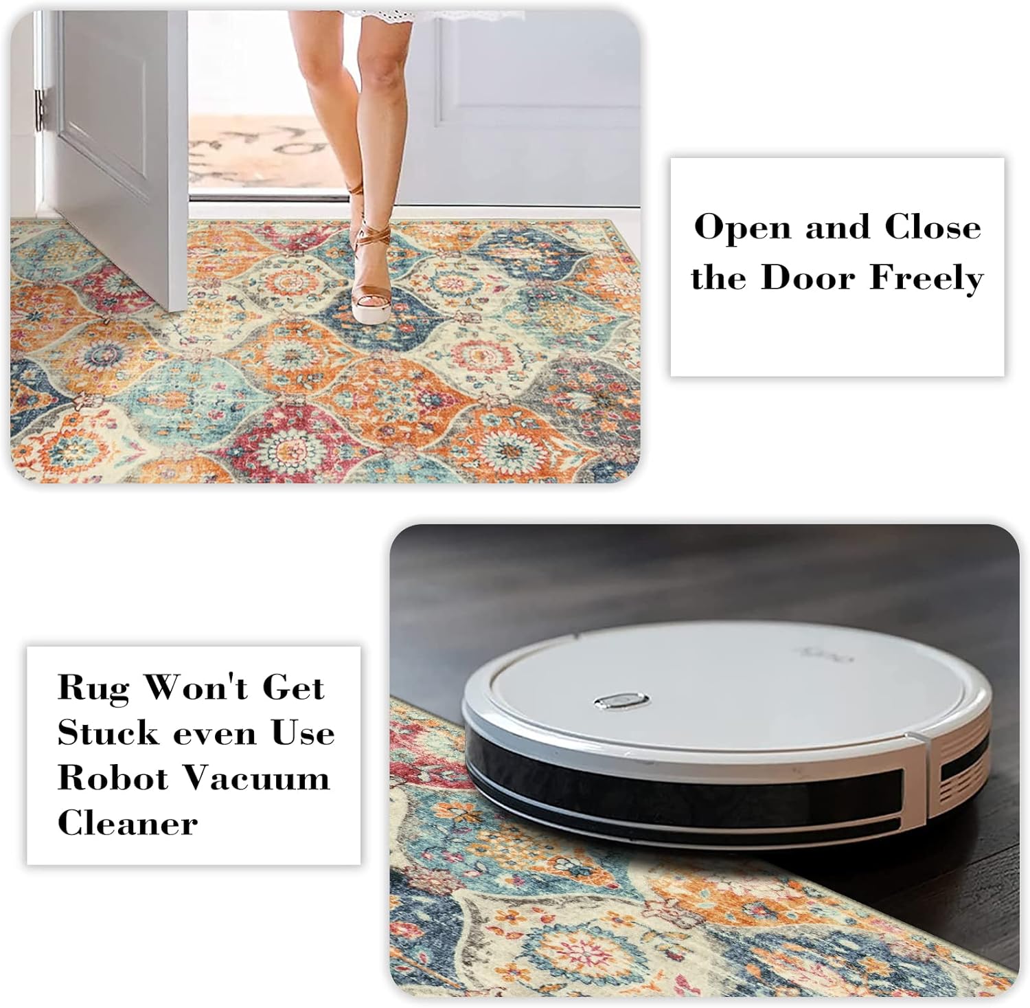 Lahome Non-Slip Washable Area Rug 2x4