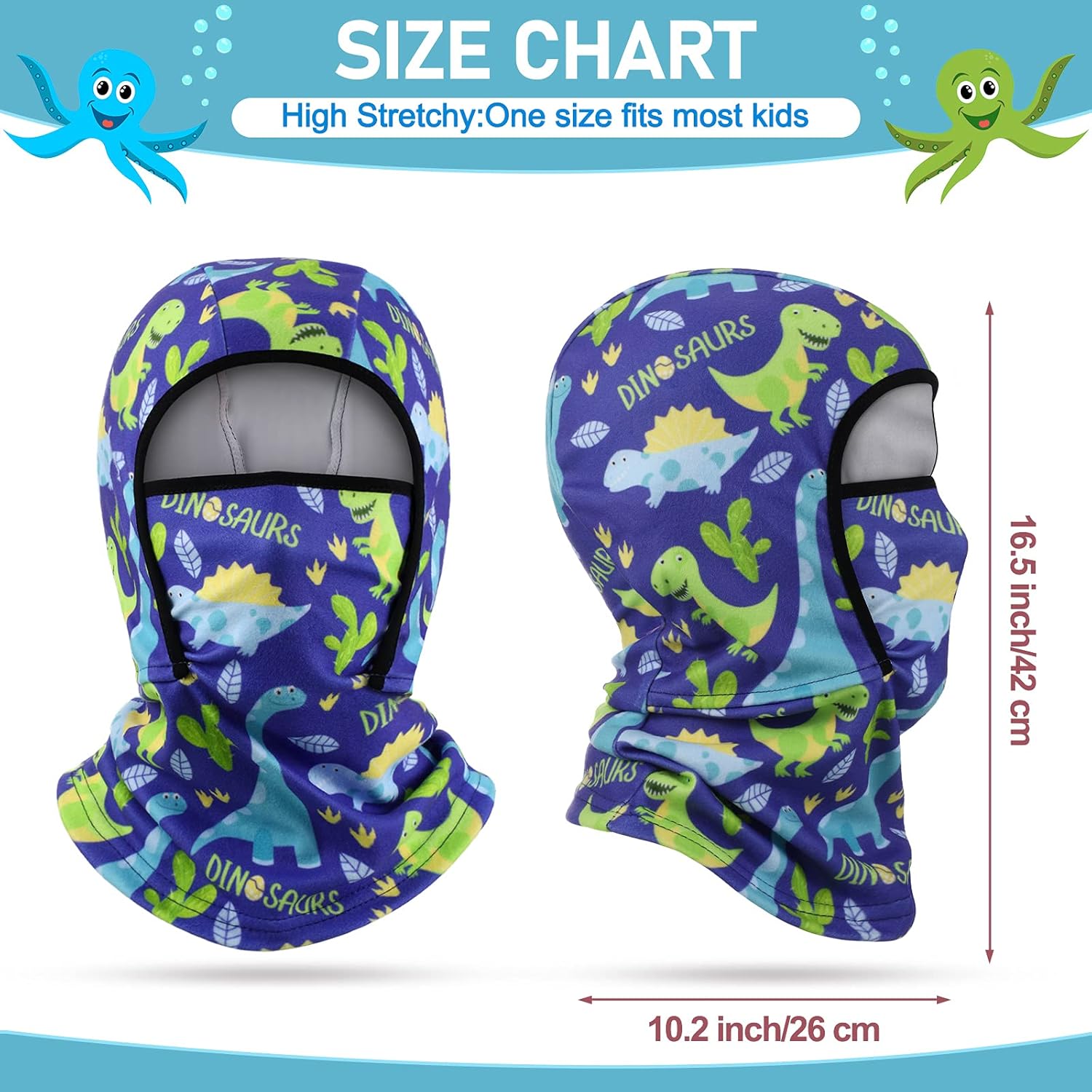 3 Pieces Kids Balaclava Ski Face Warmer