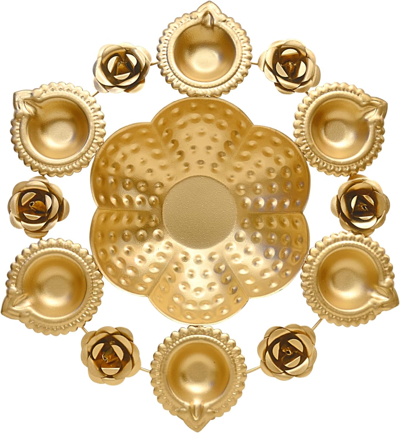 DIGGY ARTS Premium Gold Urli Bowl 11 Inch