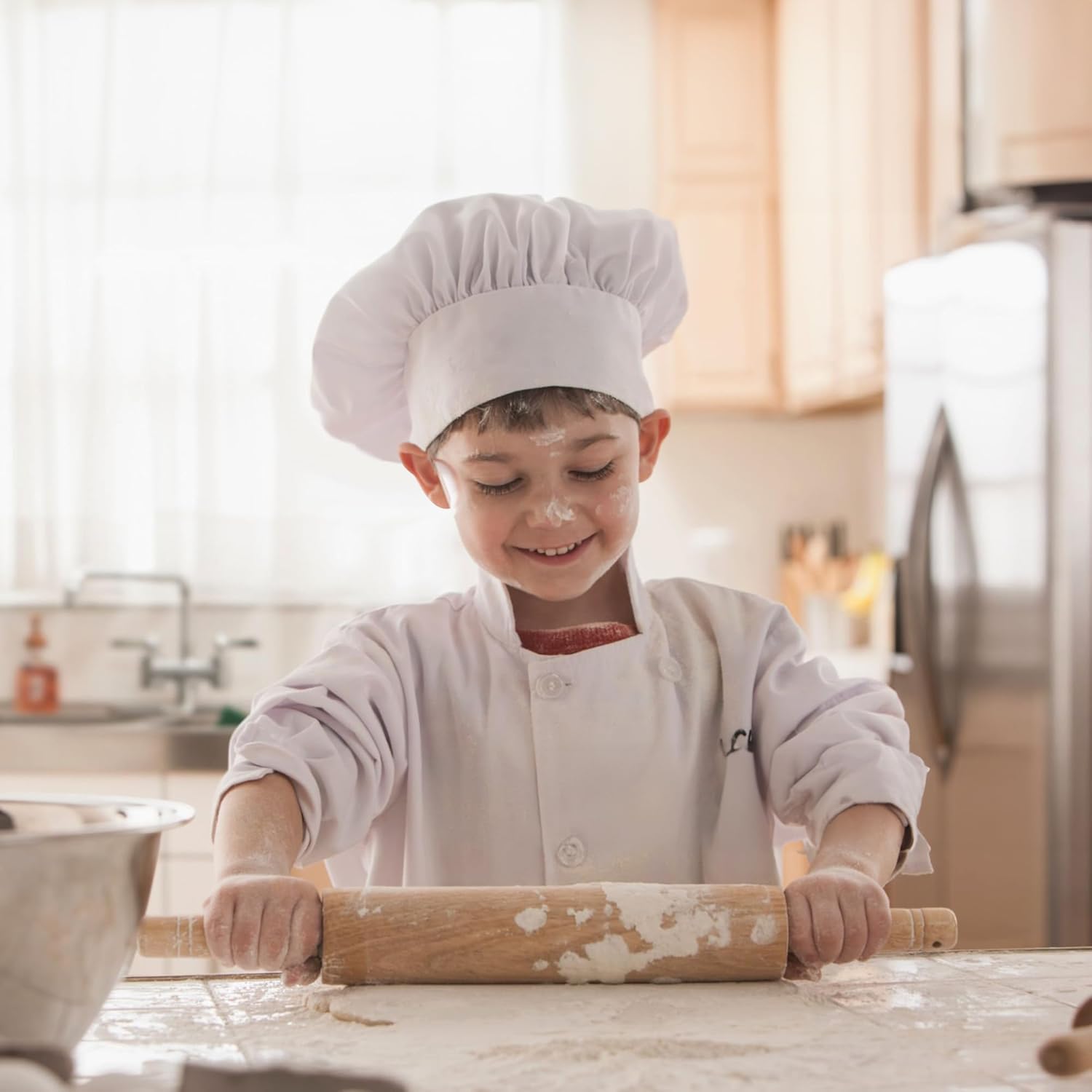 HIC Kitchen Kids Chefs Hat Heavyweight Cotton Twill
