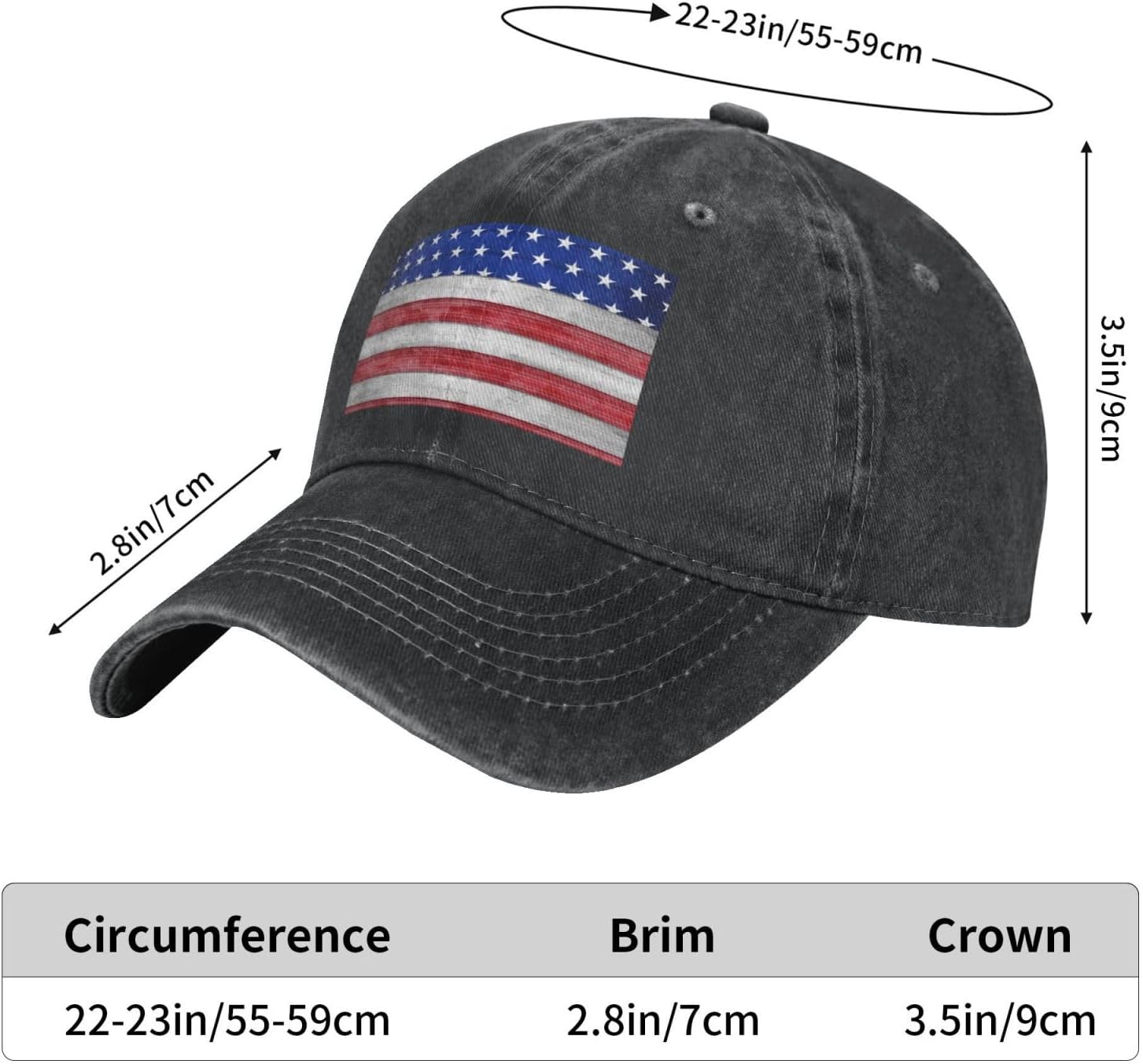 MZERSE Washed Cotton Baseball Cap for Men Women