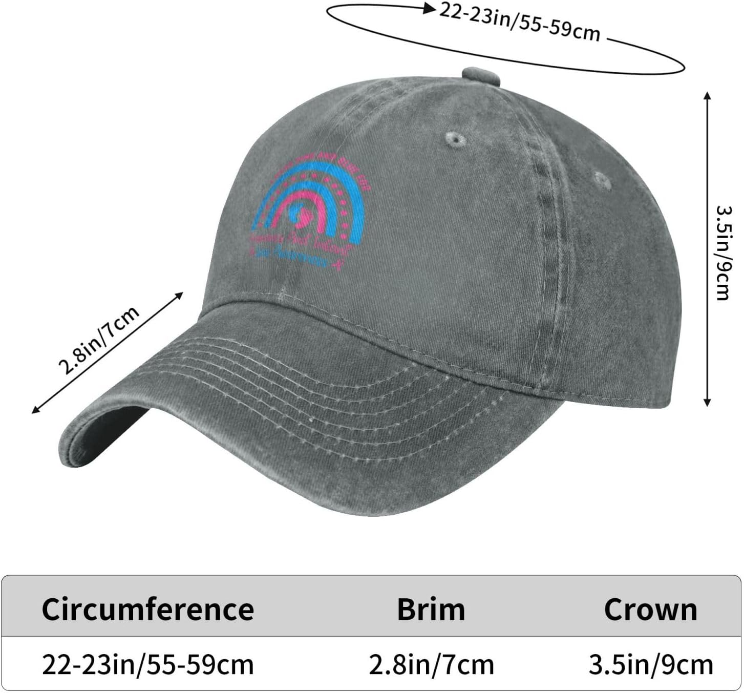 Pregnancy Infant Loss Awareness Sun Hat for Men Women