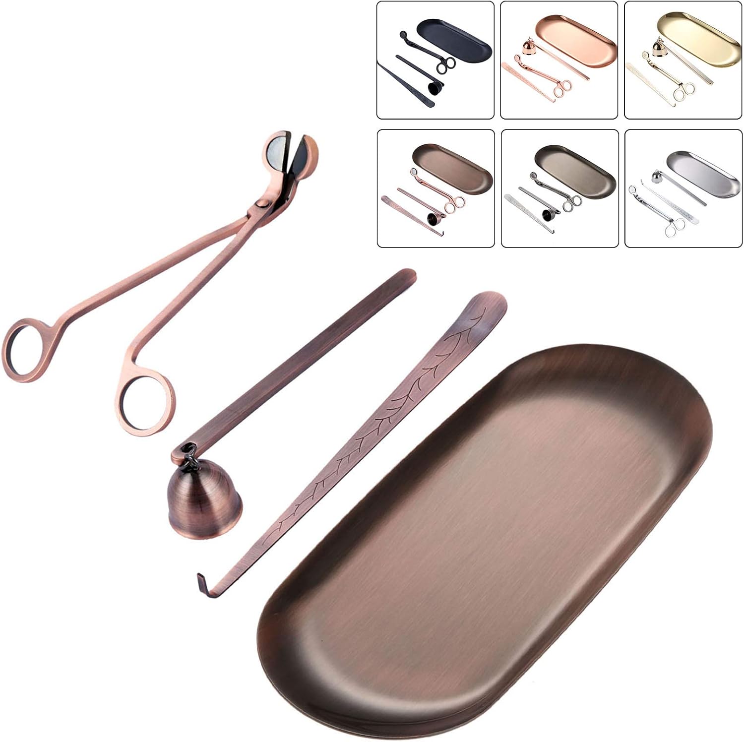 MUXSAM 4 in 1 Candle Accessory Set - Gold 1